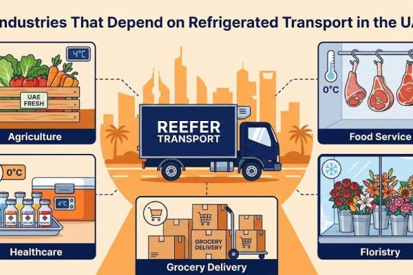 Industries dependent on refrigerated transport including food, pharma, and floriculture in the UAE